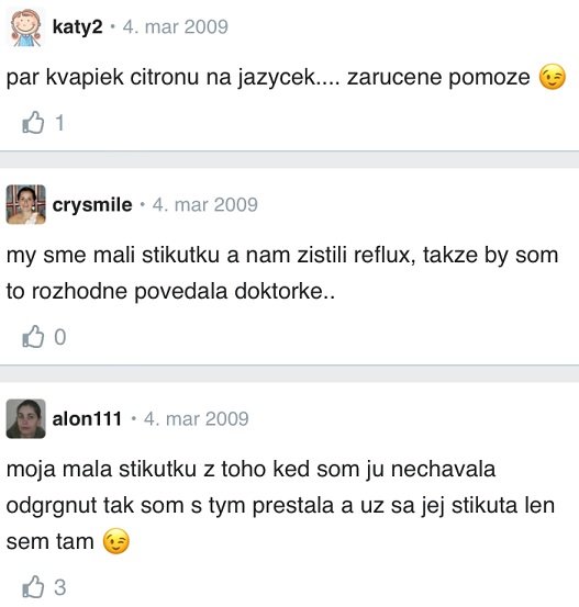 Štikútka novorodenca diskusia Modrykonik