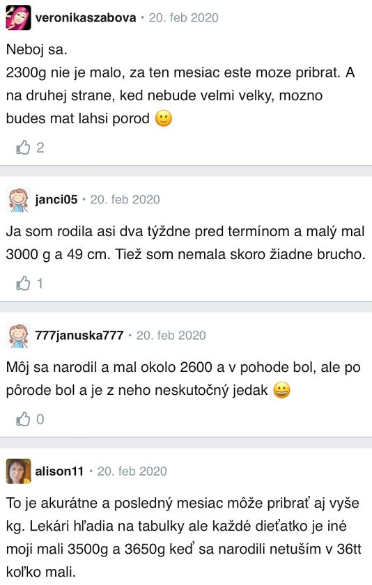 36. týždeň tehotenstva skúsenosti