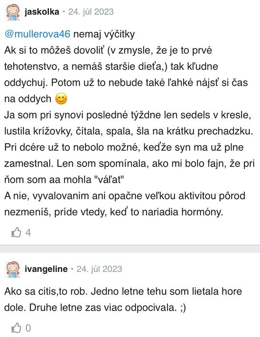 40. týždeň tehotenstva skúsenosti Modrykonik