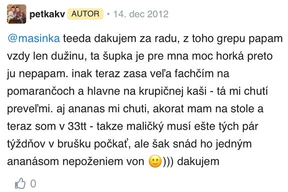 Ananás v tehotenstve. Hrozí mi nejaké riziko? diskusia Modrykonik