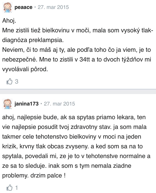 Bielkovina v moči v tehotenstve? skúsenosti Modrykonik
