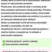 Pôrodnica Humenné skúsenosti